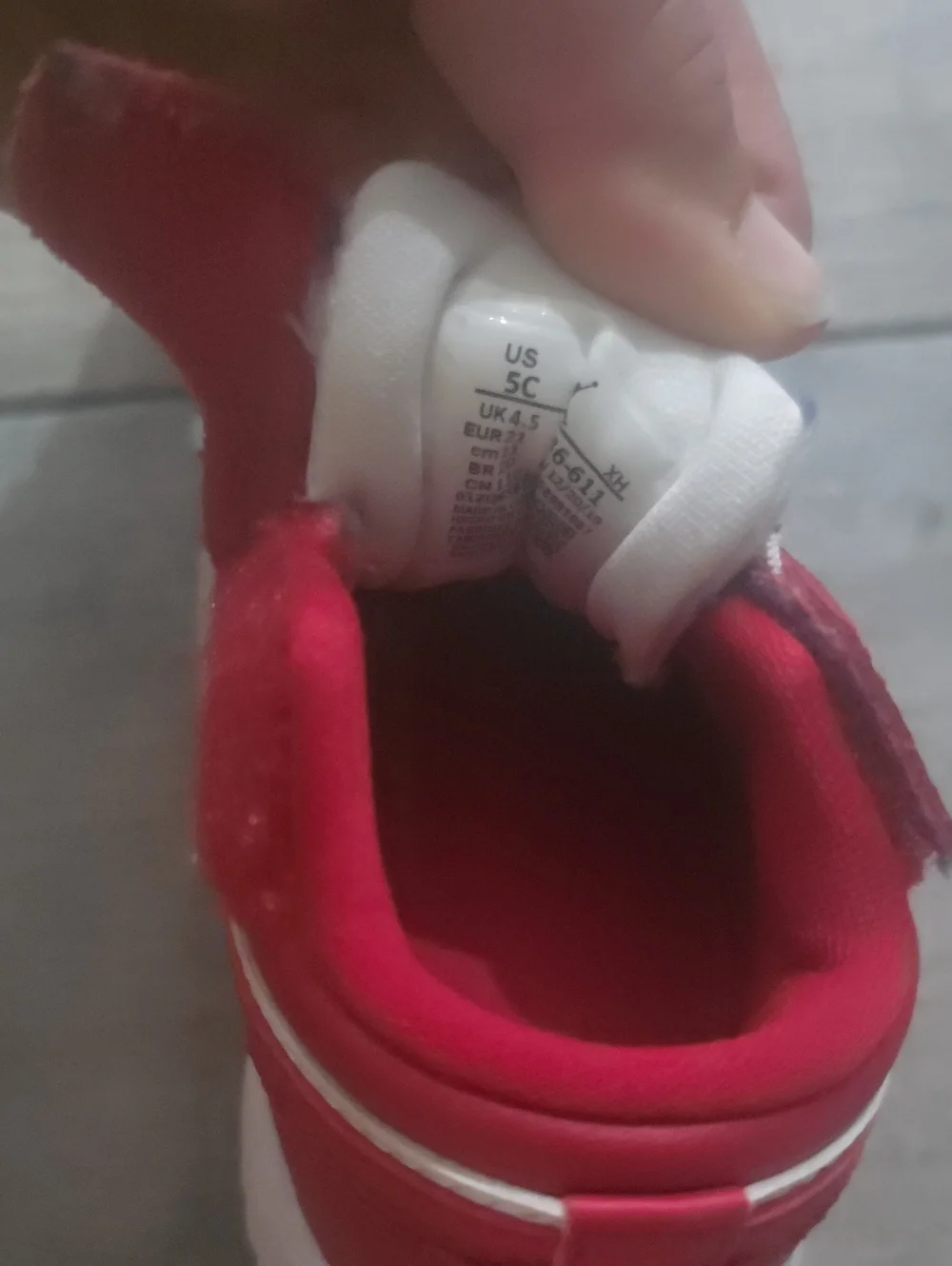 Toddler Jordan 1 Low Alt Gym Red/Gym Red-White Size 5